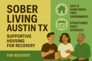 Sober living Austin TX — supportive housing, safe environment, and structured schedule for recovery success.