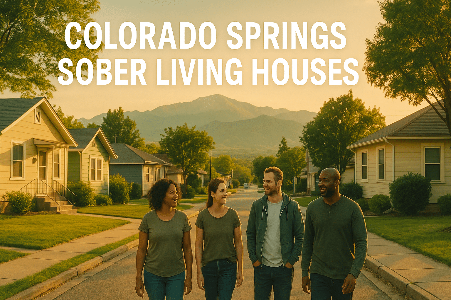 Colorado Springs sober living houses with Pikes Peak and Garden of the Gods—local recovery housing guide