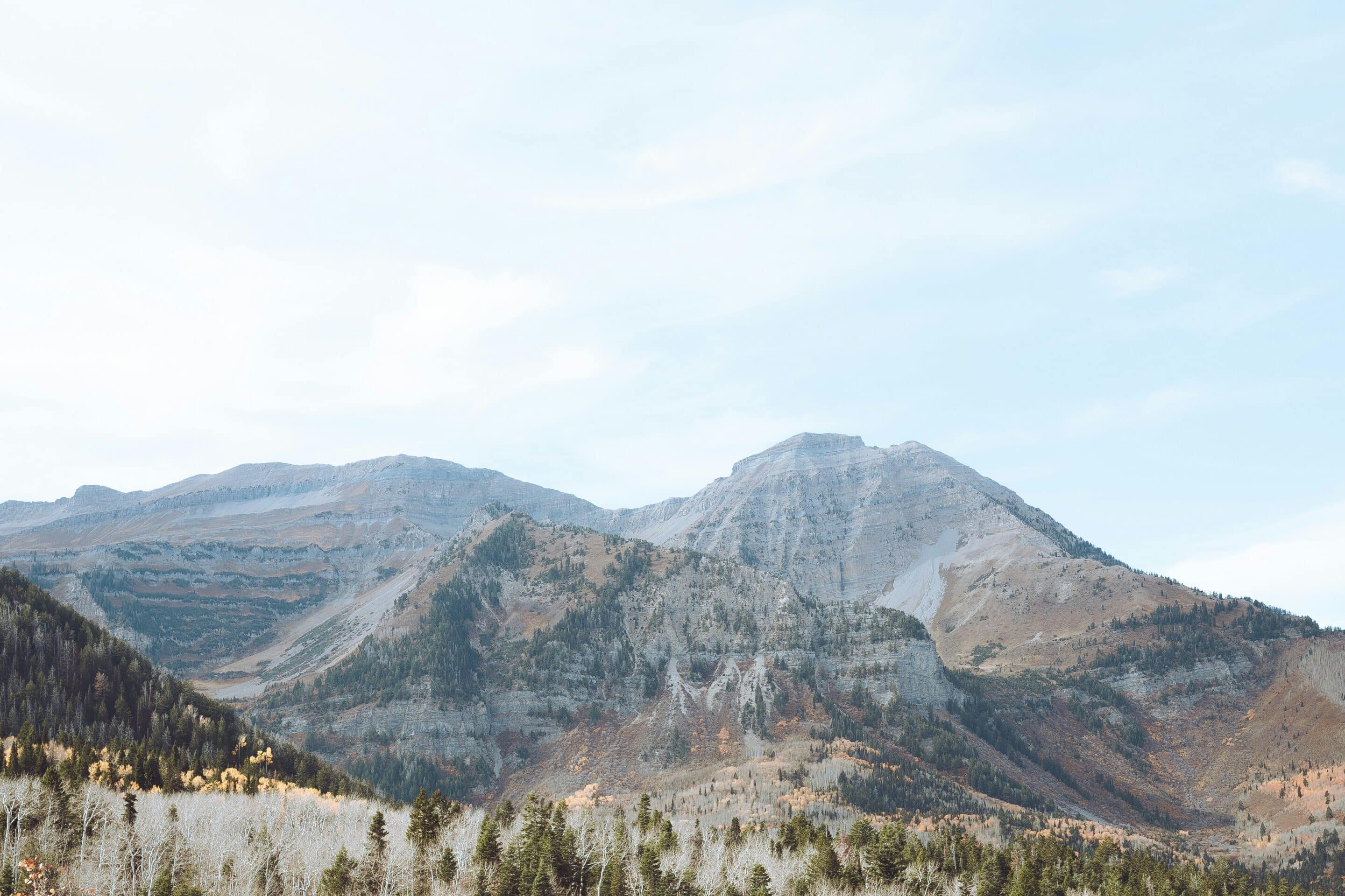 Scenic view of the Wasatch Mountains near Provo, Utah, symbolizing peace and recovery.